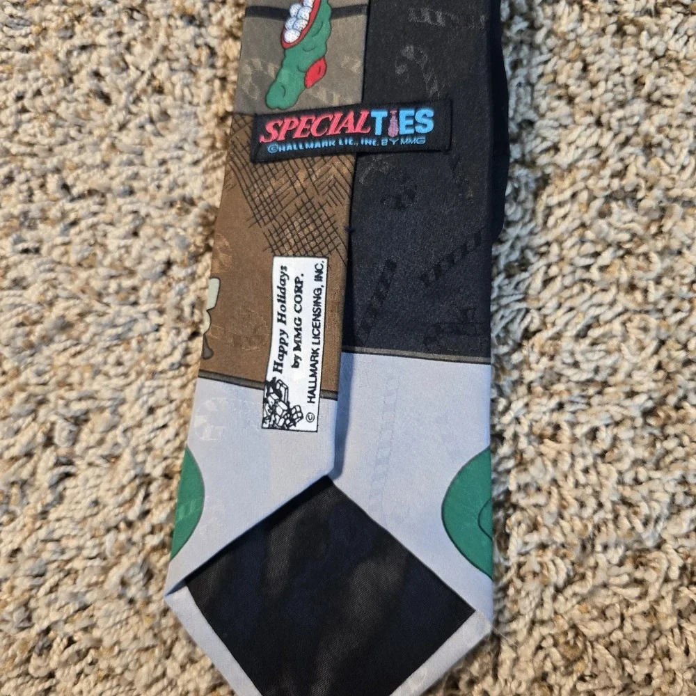 SpecialTies Hallmark Santa Golfing Golf Christmas Holiday Neck Tie 59